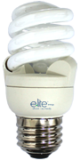 ELT 11 Watt Warm Light (2700K) Spiral CFL Light Bulb